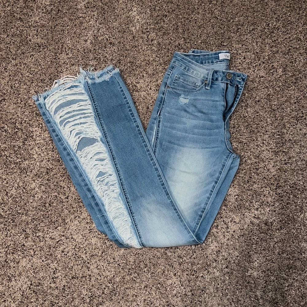 Super cute Flare jeans with ripped sides